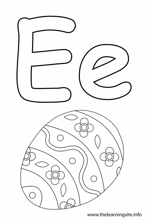 Buchstabe E Ausmalbilder 47