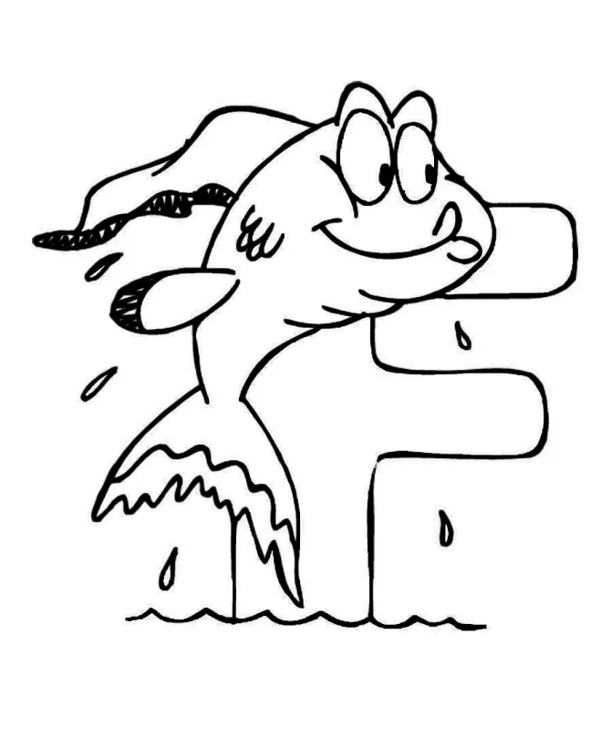 Letter F Coloring Pages 11