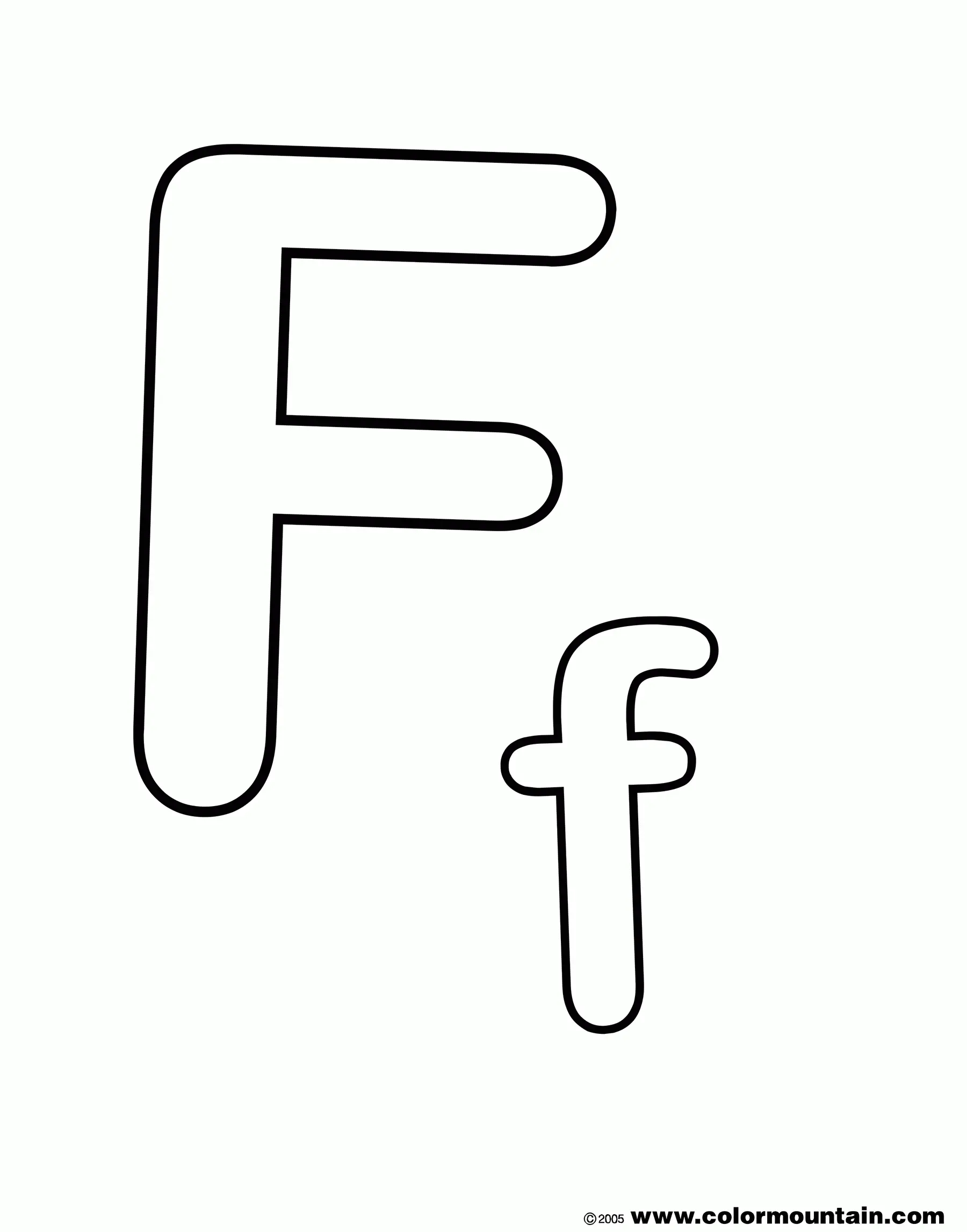 Letter F Coloring Pages 12