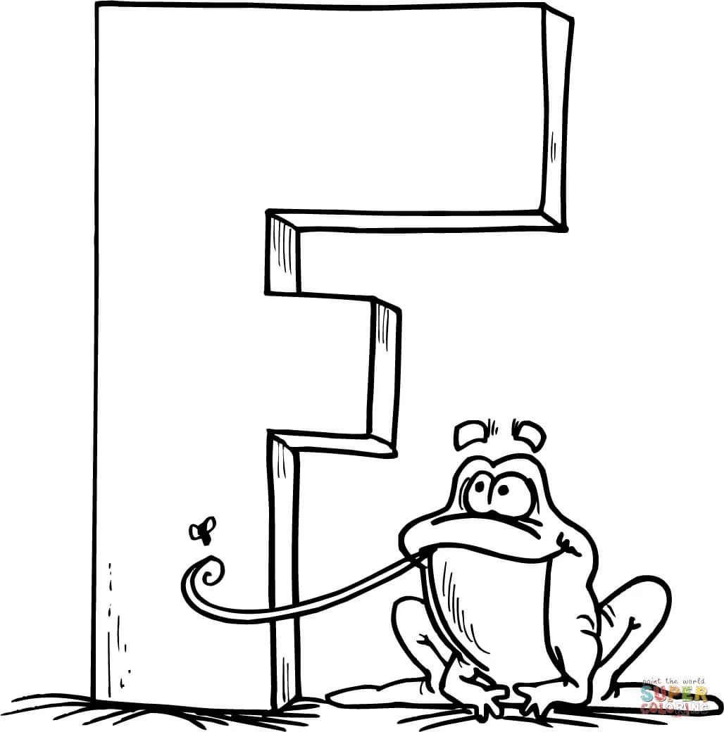 Letter F Coloring Pages 17