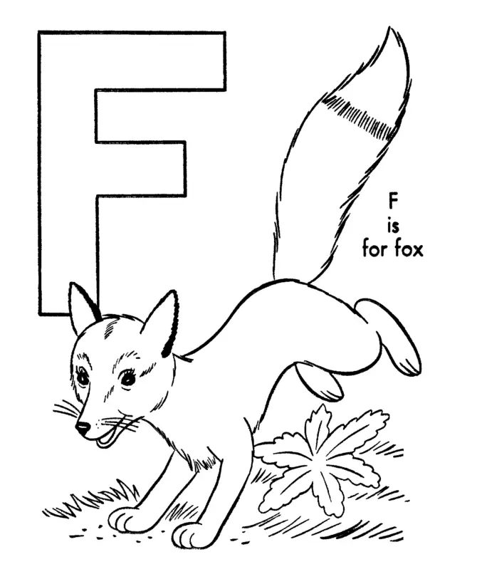 Letter F Coloring Pages 19