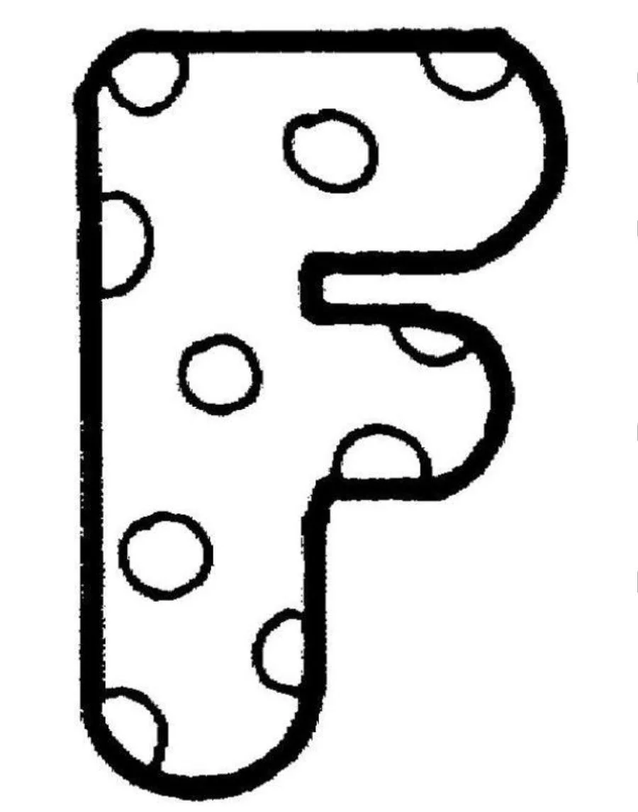 Letter F Coloring Pages 22