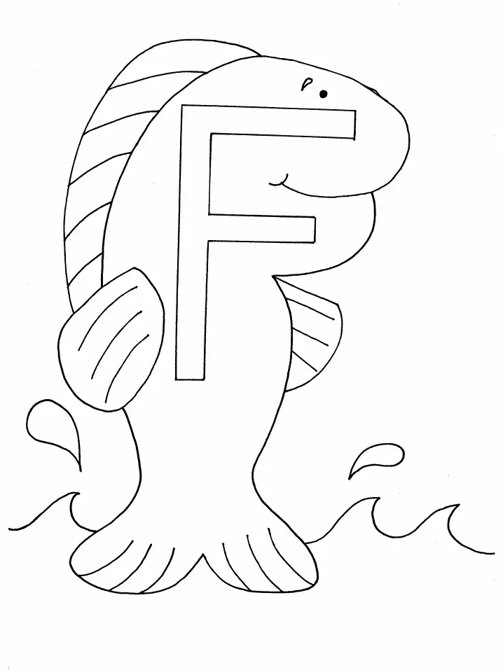 Letter F Coloring Pages 24