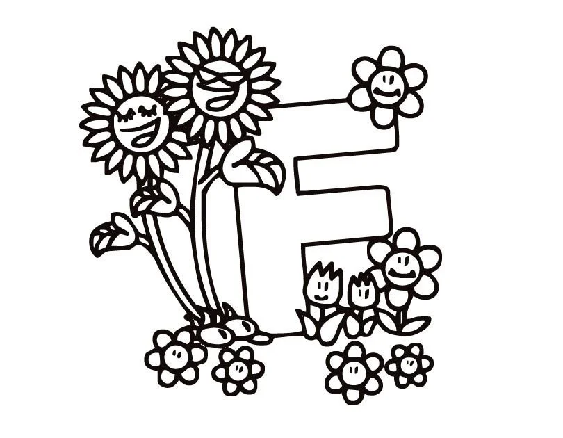 Letter F Coloring Pages 25