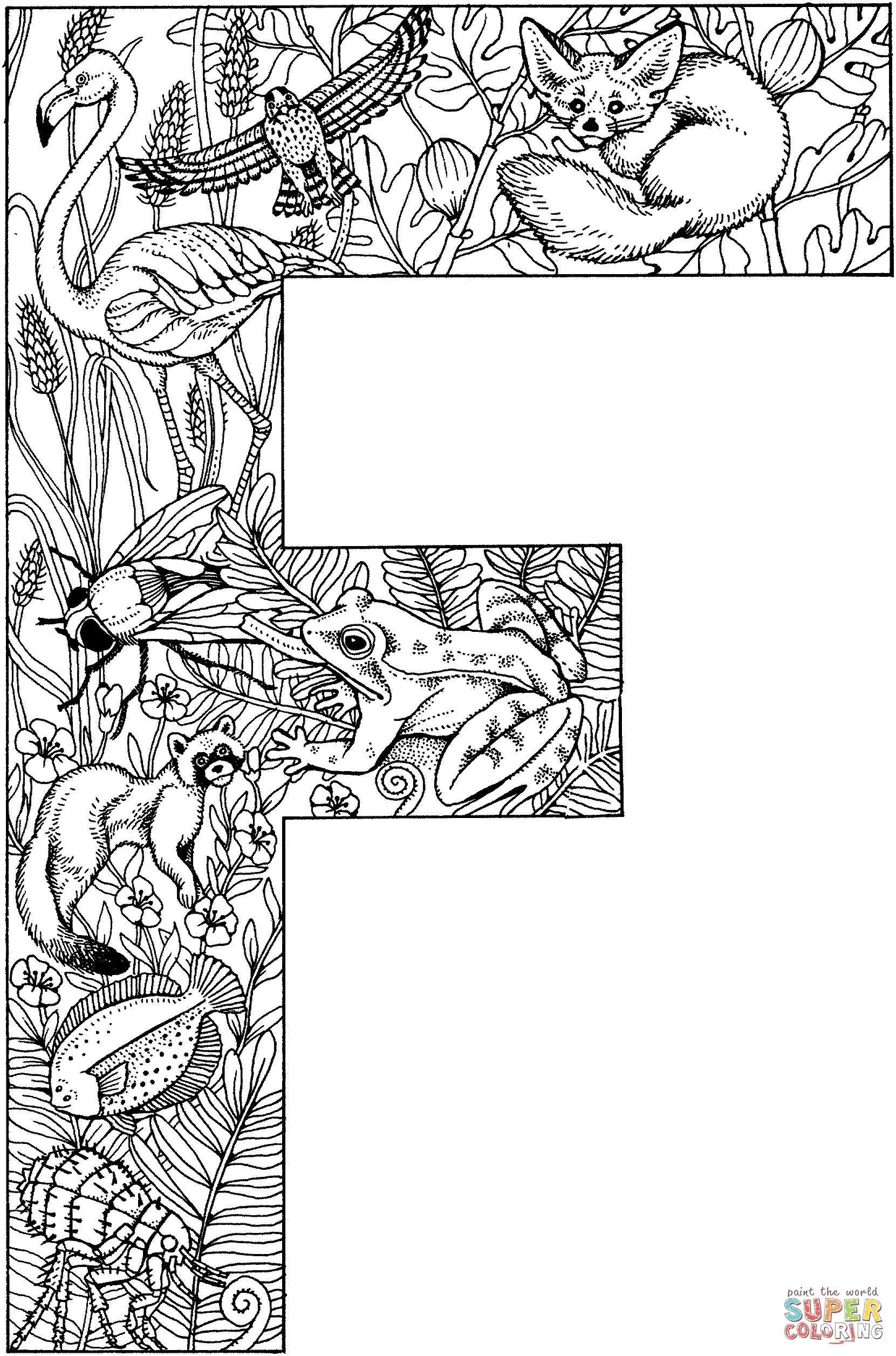 Letter F Coloring Pages 28