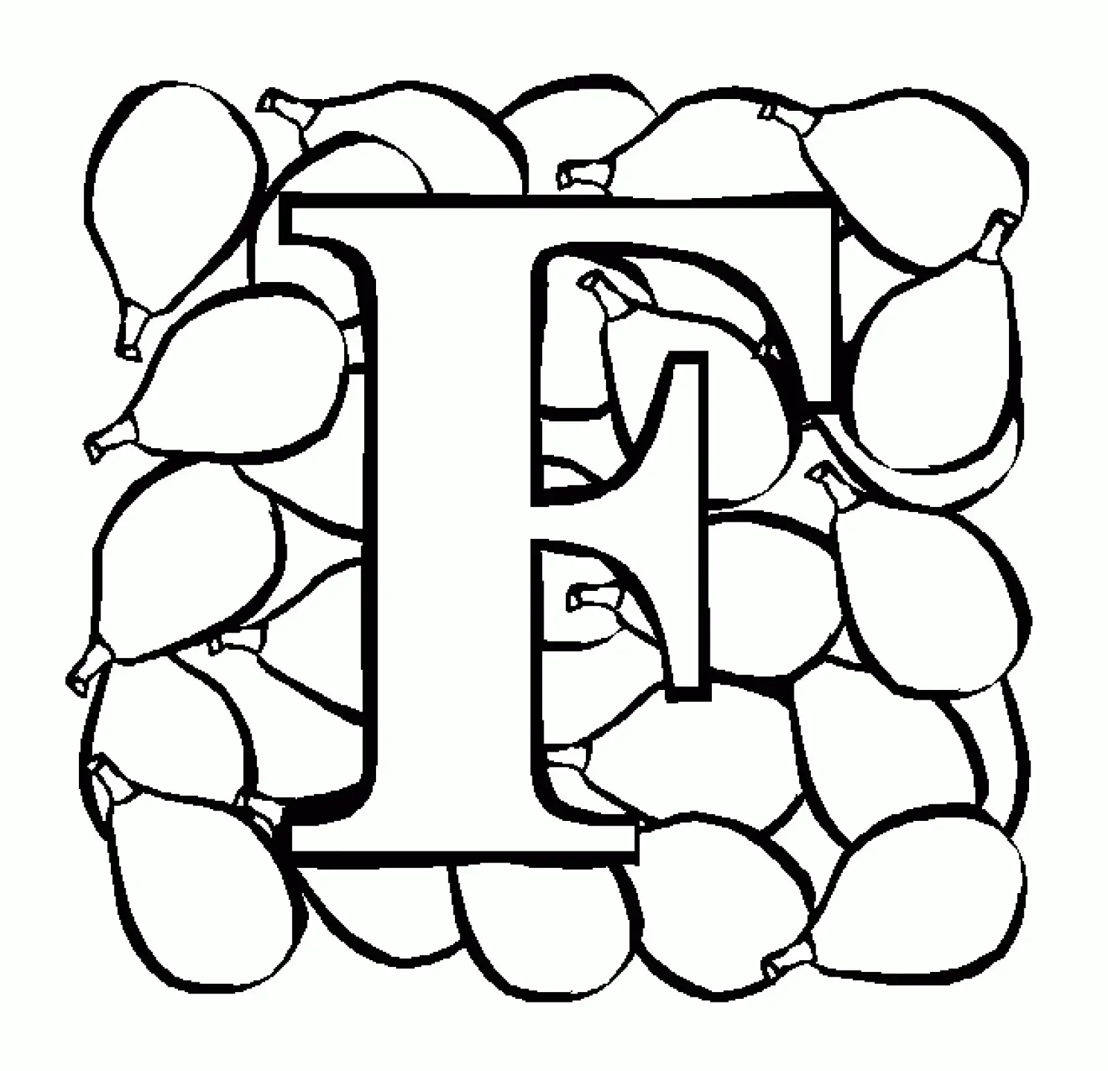 Letter F Coloring Pages 30
