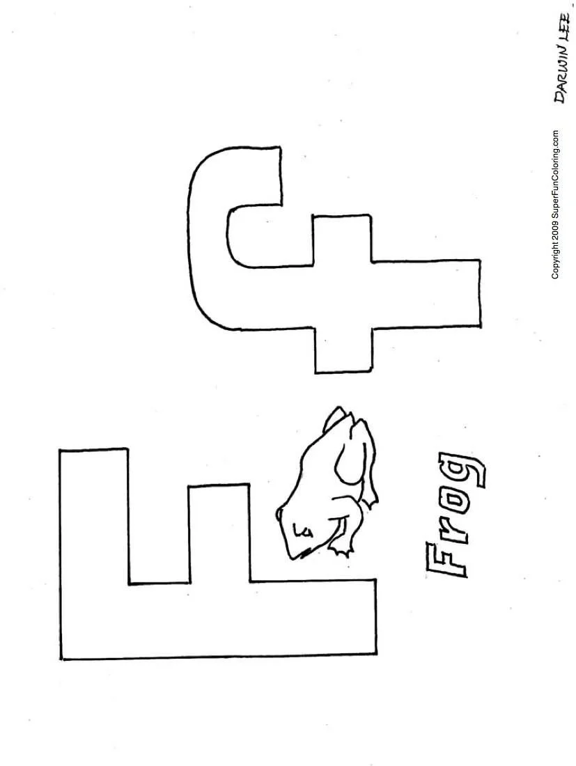 Letter F Coloring Pages 34
