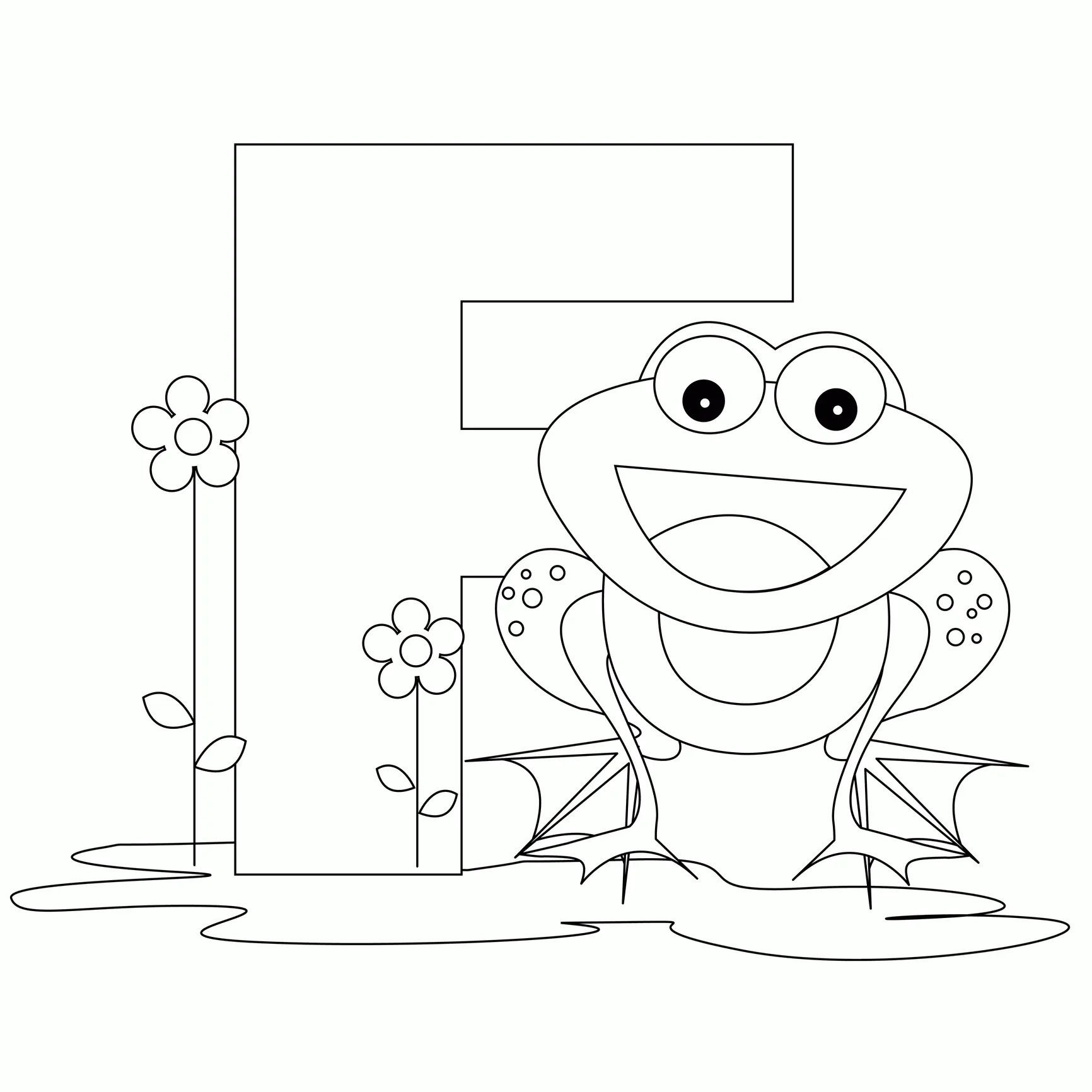 Letter F Coloring Pages 4