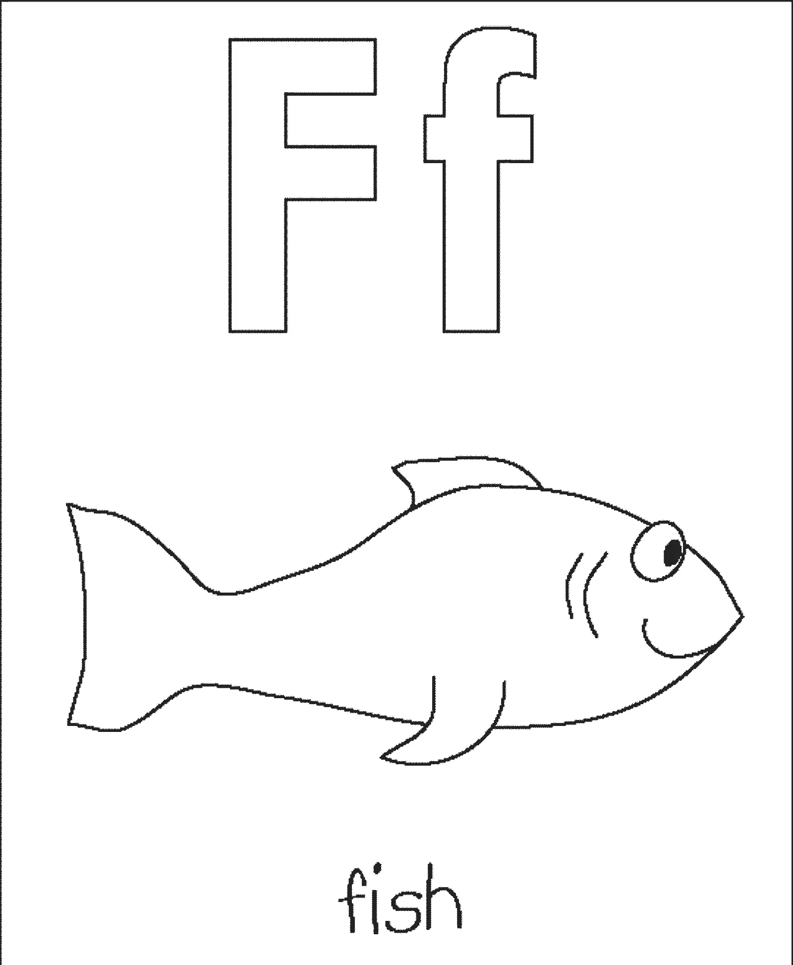 Letter F Coloring Pages 6