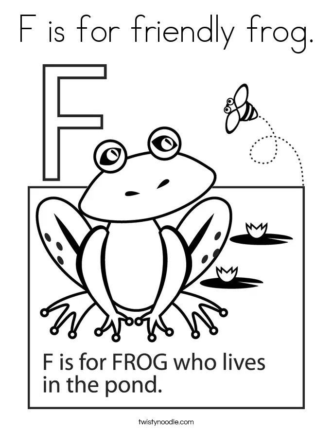 Letter F Coloring Pages 9