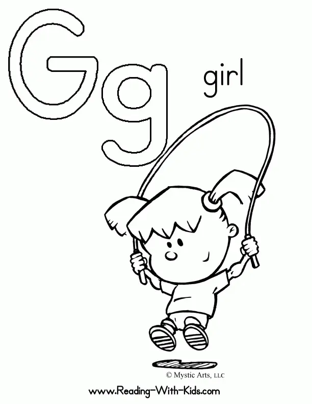 Letter G Coloring Pages 2