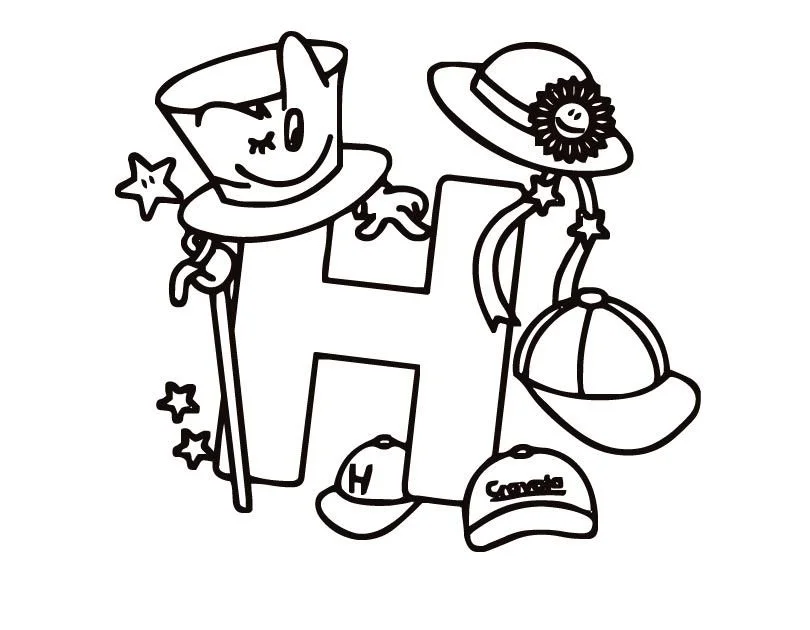 Letter H Coloring Pages 1