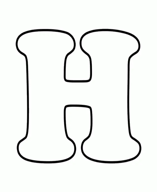 Letter H Coloring Pages 12