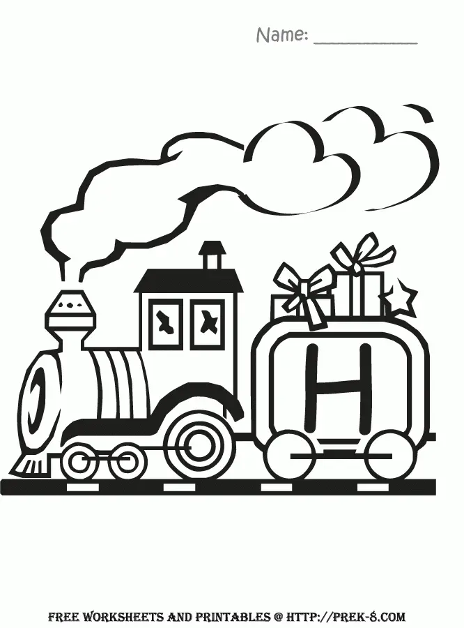 Letter H Coloring Pages 13
