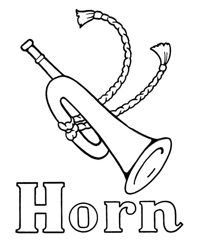 Letter H Coloring Pages 17
