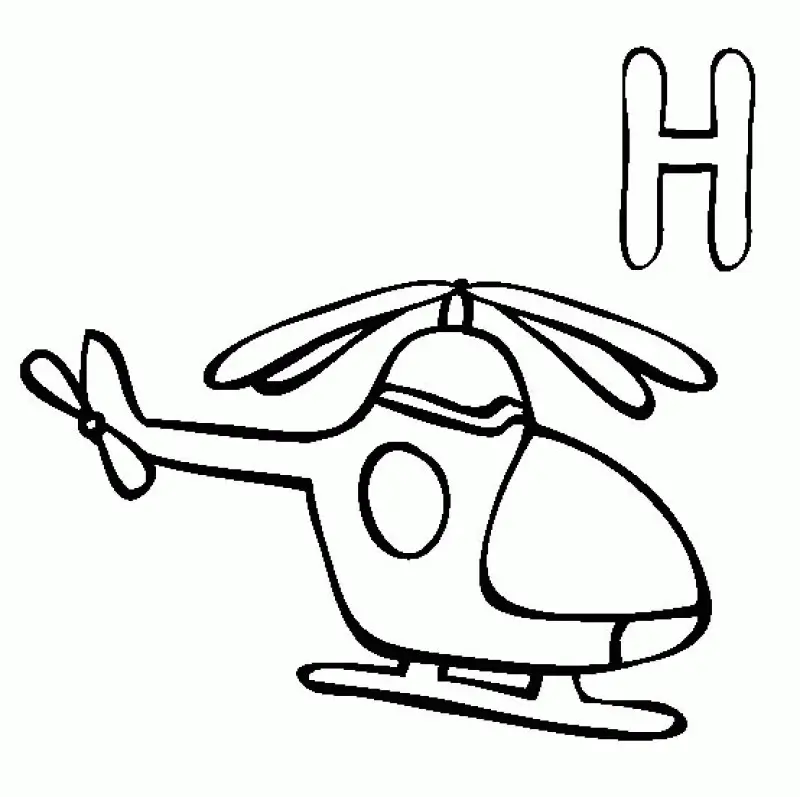 Letter H Coloring Pages 18