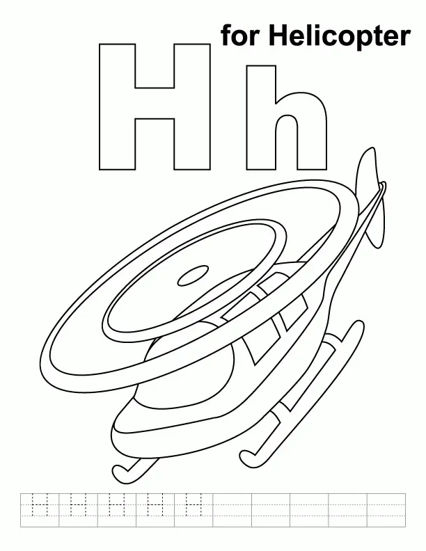 Letter H Coloring Pages 23