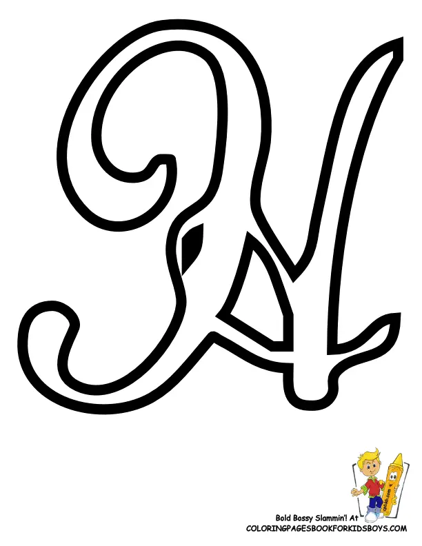 Letter H Coloring Pages 25