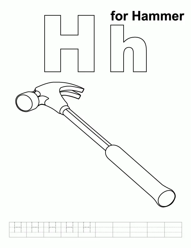 Letter H Coloring Pages 27