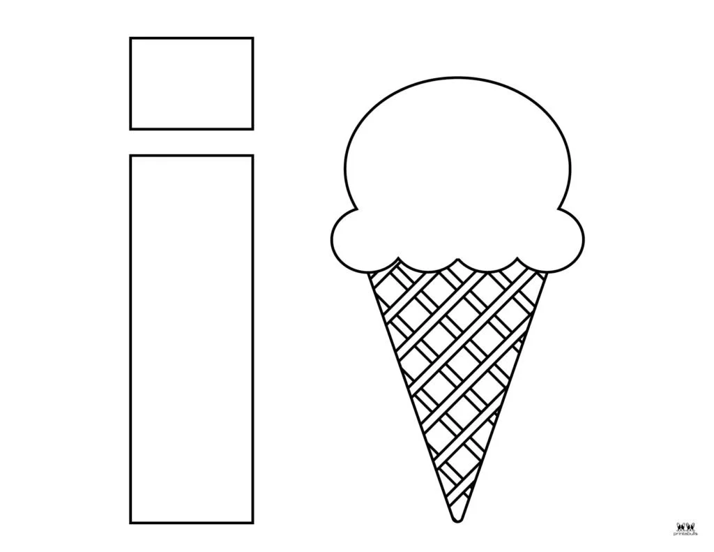 Desenhos de Letra I Para Colorir 10