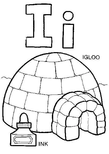 Desenhos de Letra I Para Colorir 11