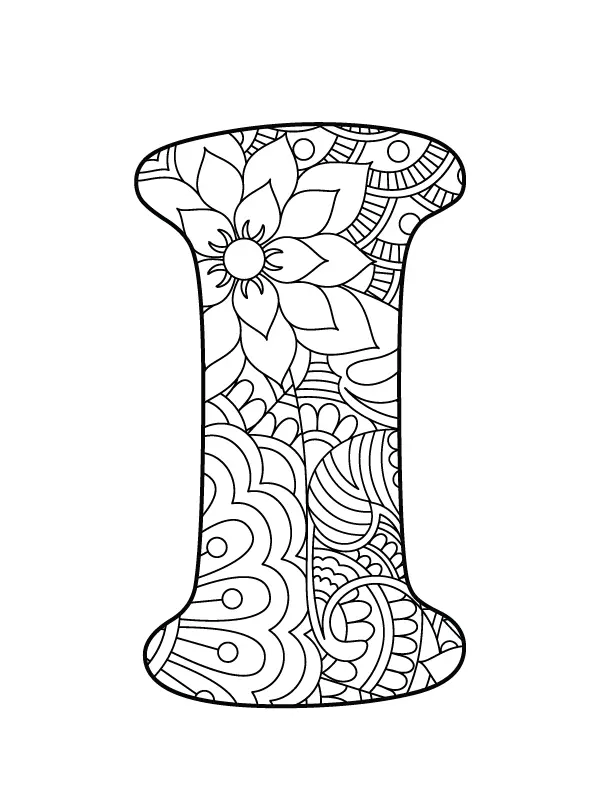 Desenhos de Letra I Para Colorir 12