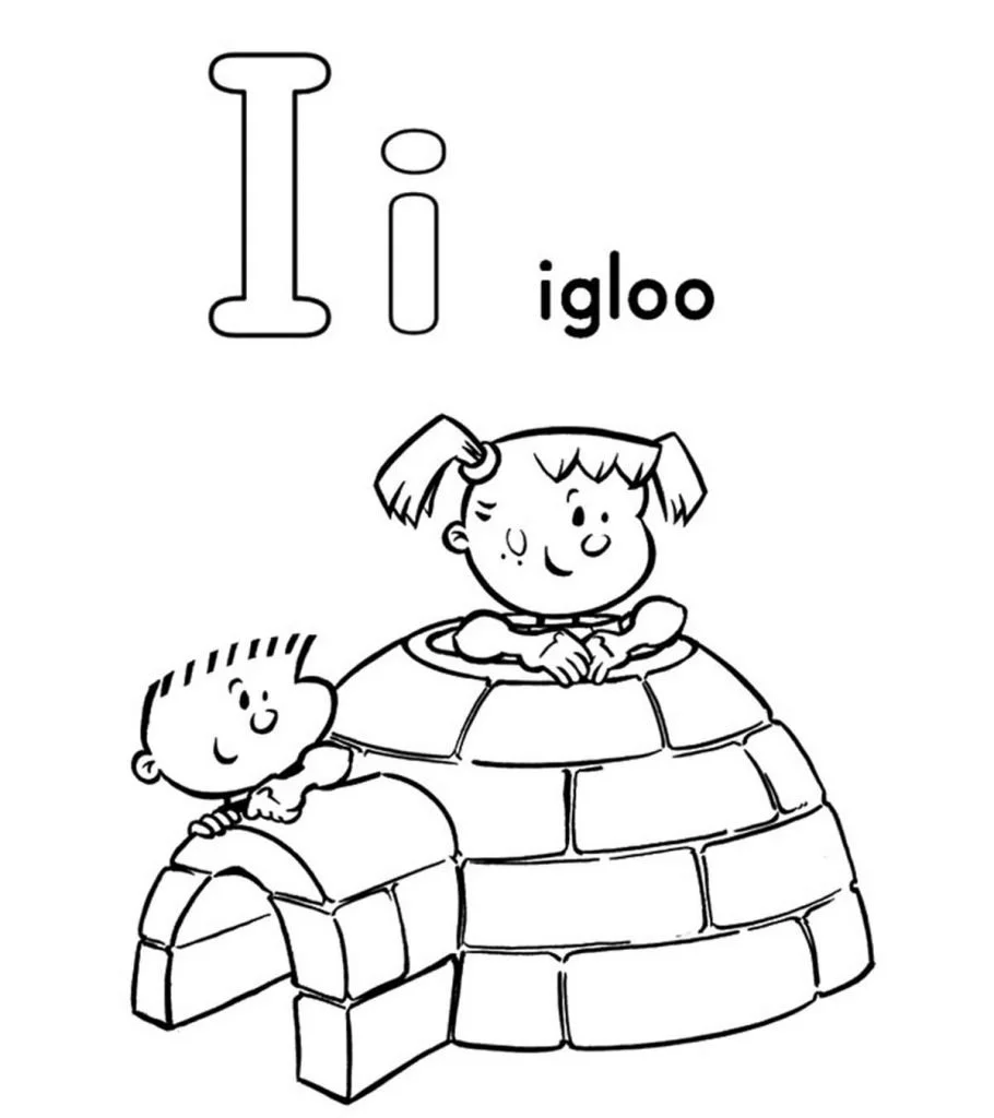 Desenhos de Letra I Para Colorir 7