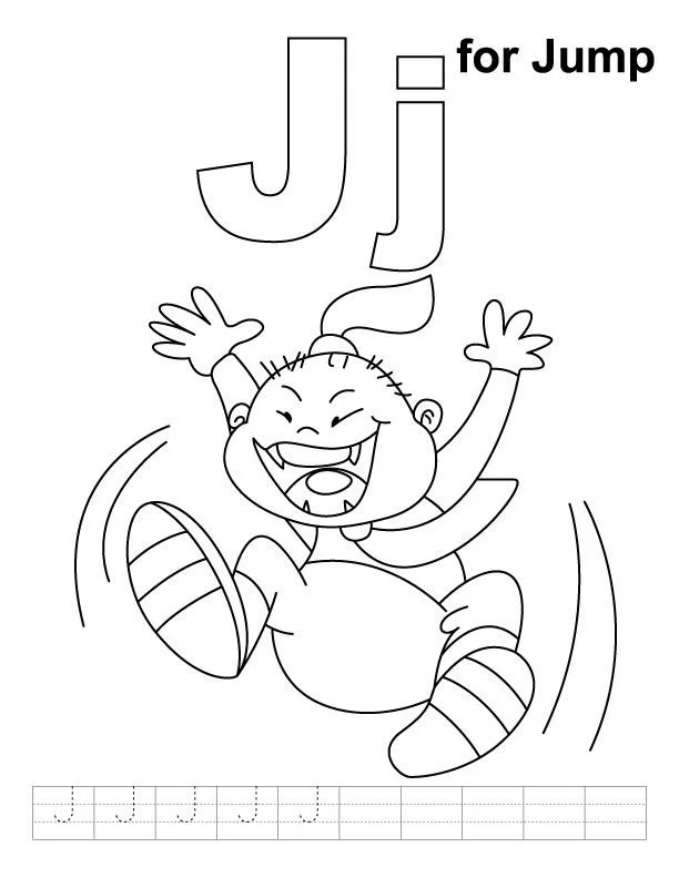 Letter J Coloring Pages 14