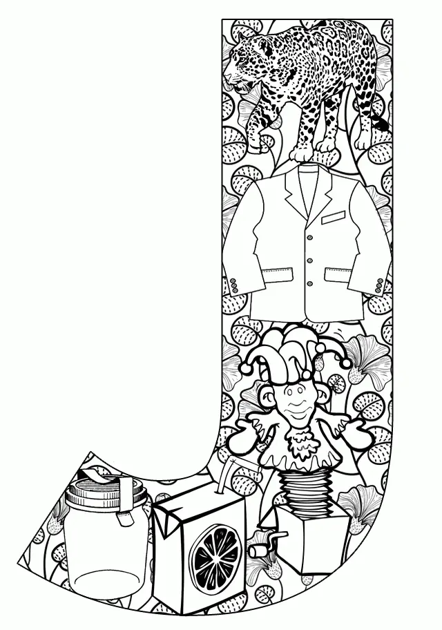 Letter J Coloring Pages 15