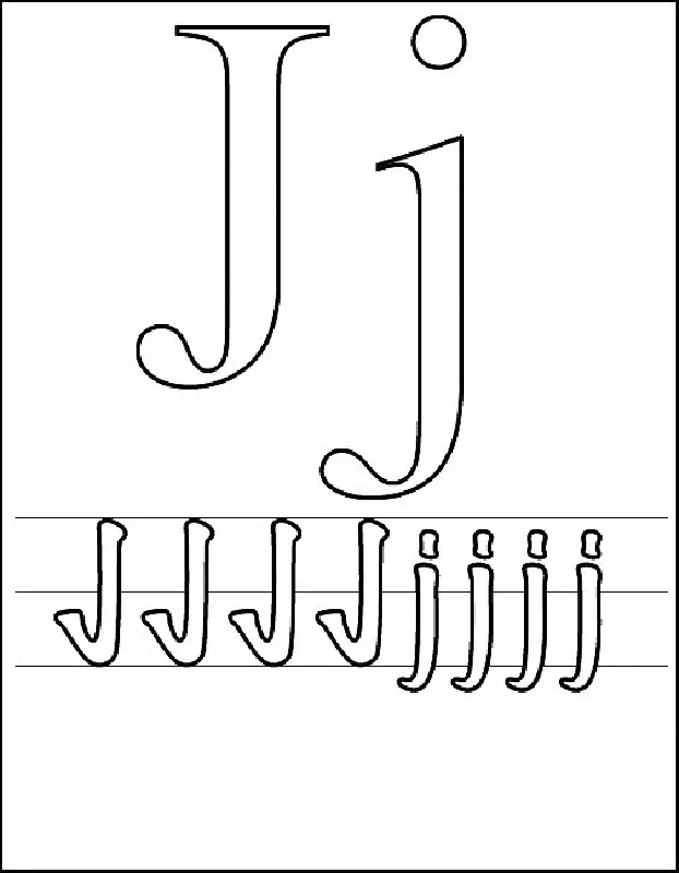 Letter J Coloring Pages 19