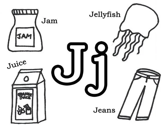 Letter J Coloring Pages 26