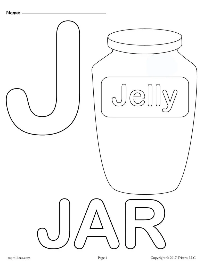 Letter J Coloring Pages 27