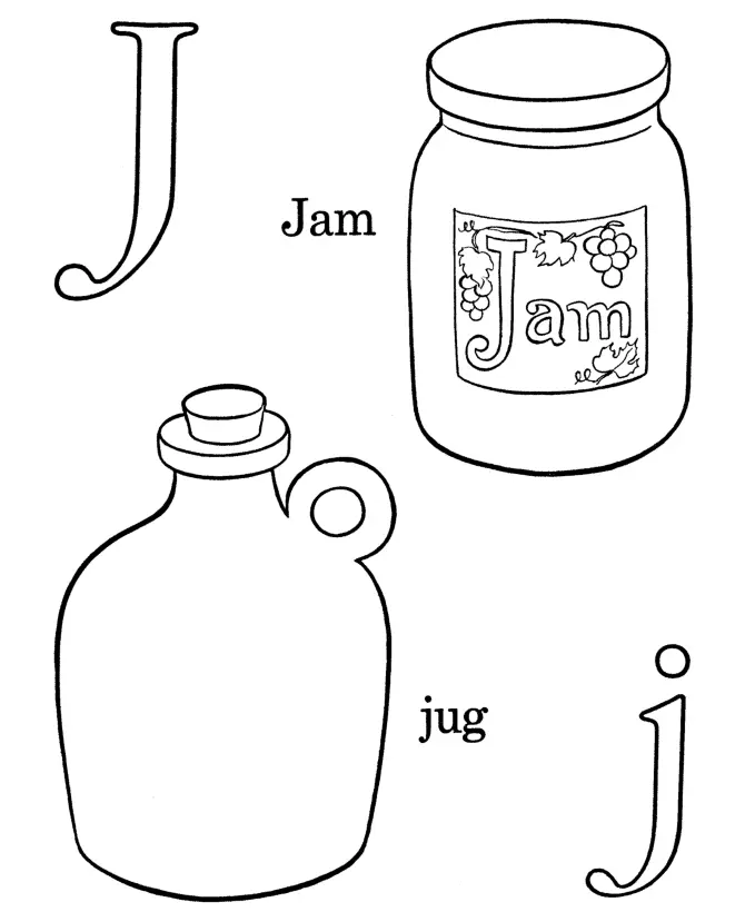 Letter J Coloring Pages 4