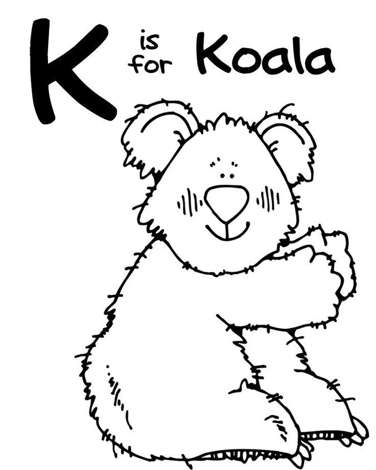 Letra K Para Colorear 12
