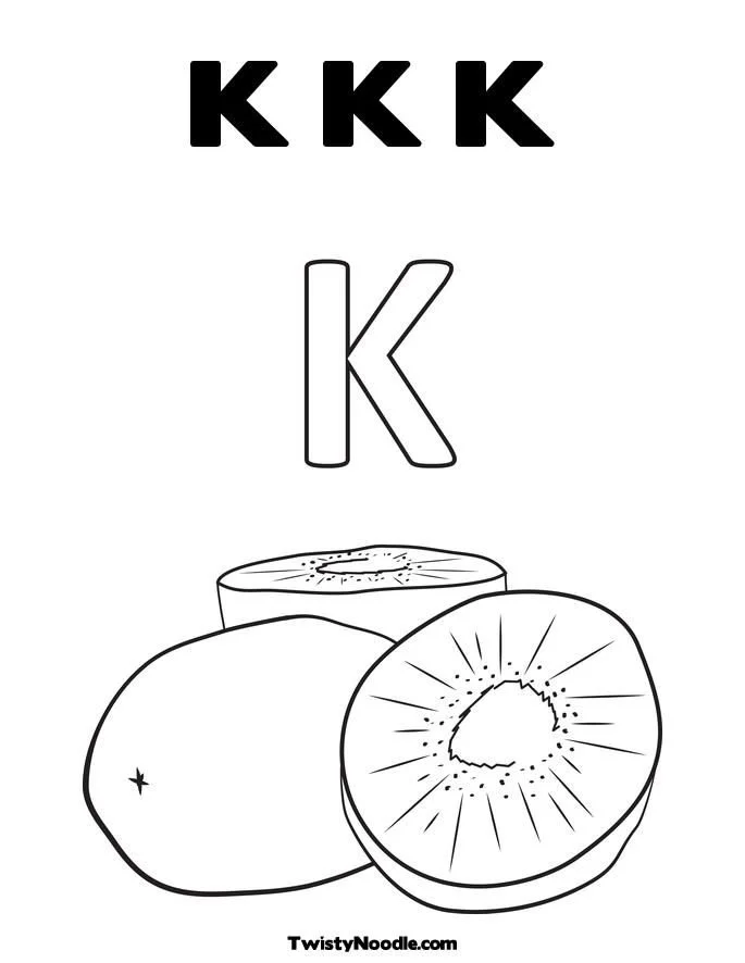 Letra K Para Colorear 17