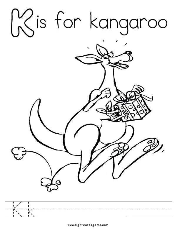 Letra K Para Colorear 19