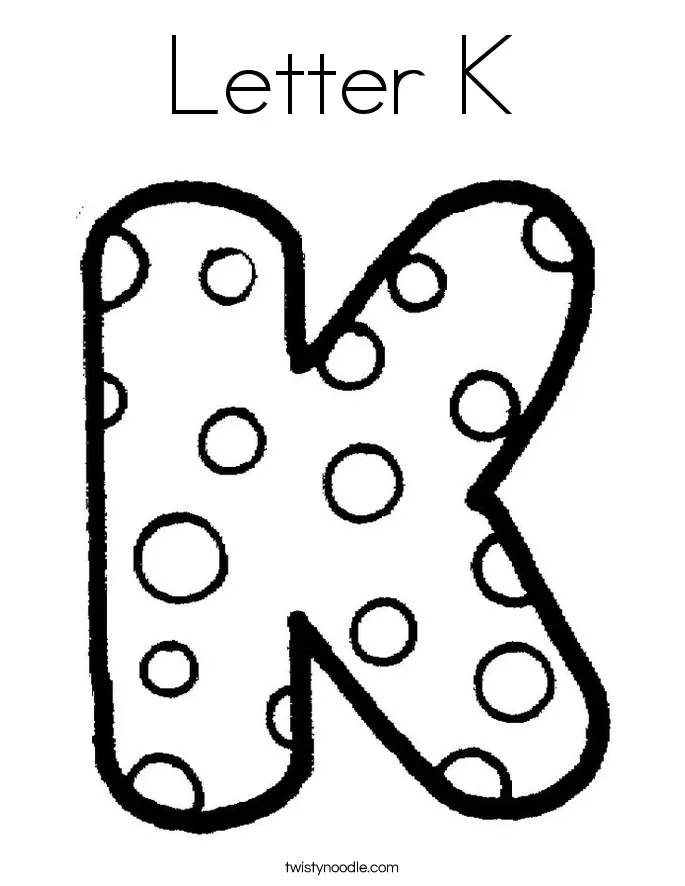 Letra K Para Colorear 24