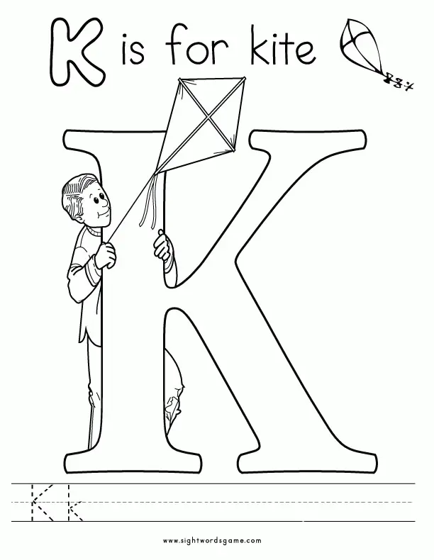 Letra K Para Colorear 27