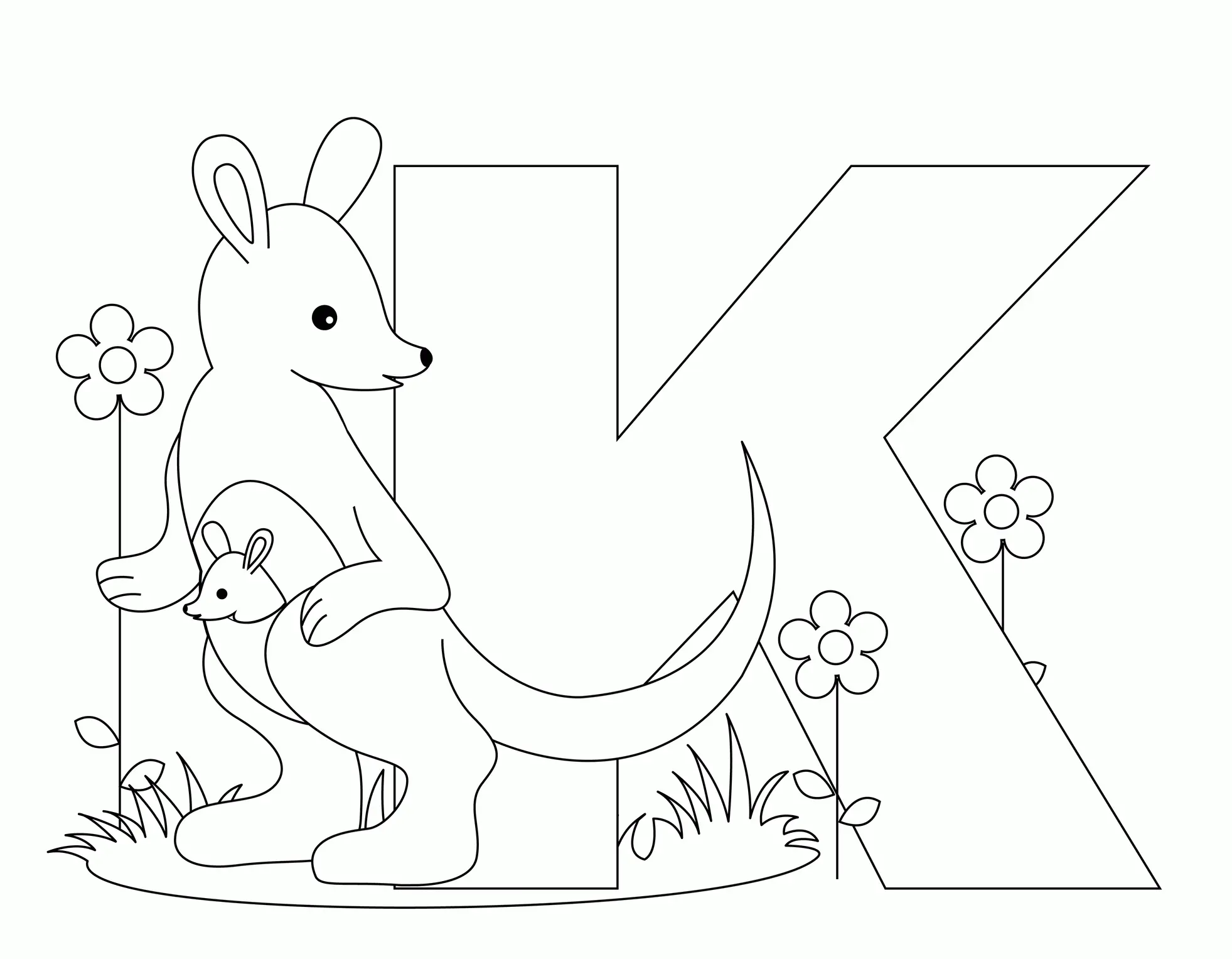 Letra K Para Colorear 29