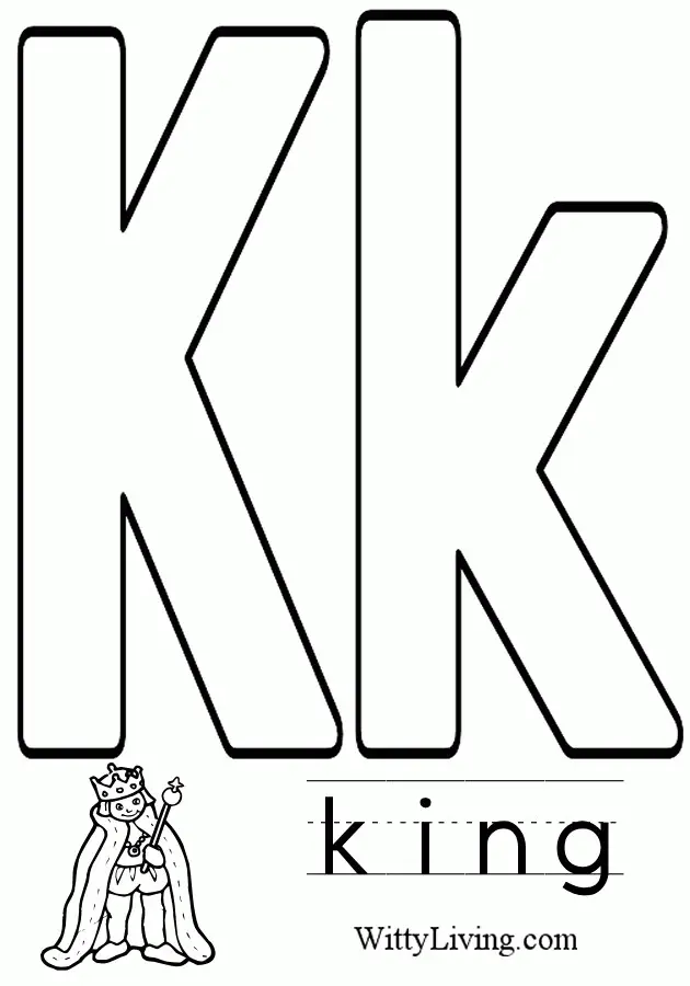 Letra K Para Colorear 31