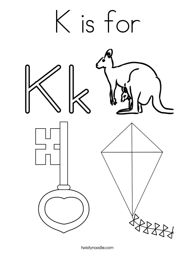 Letra K Para Colorear 39