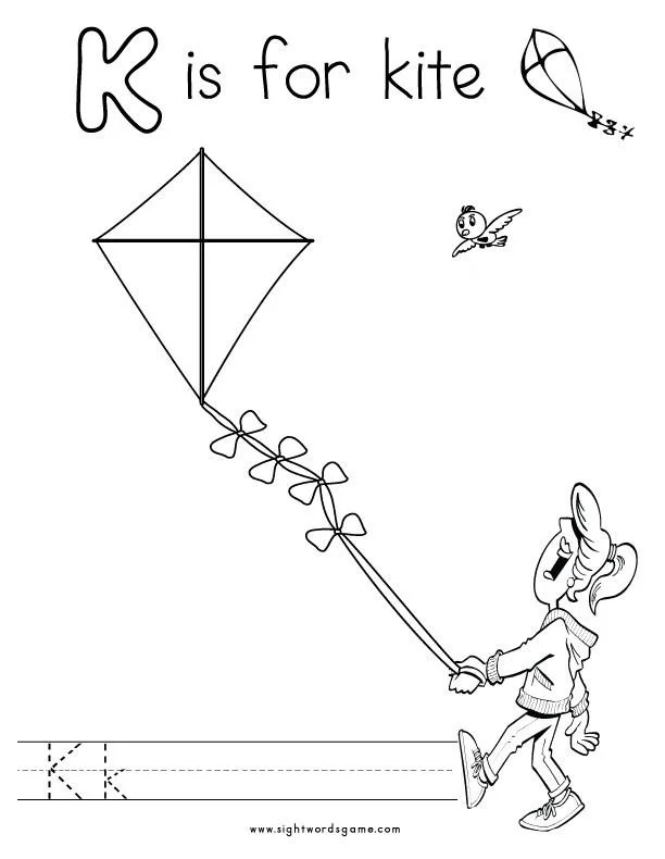 Letra K Para Colorear 4