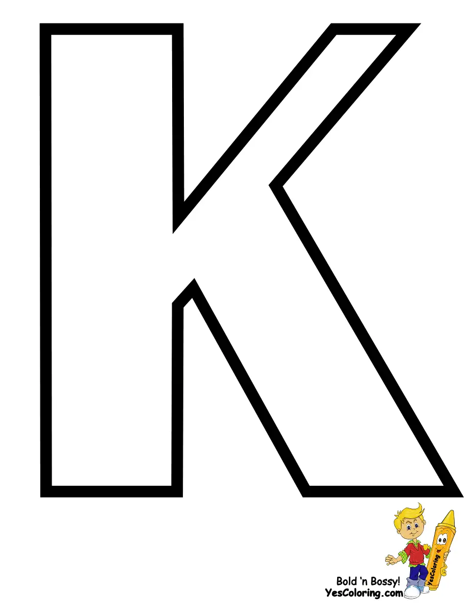 Letra K Para Colorear 42