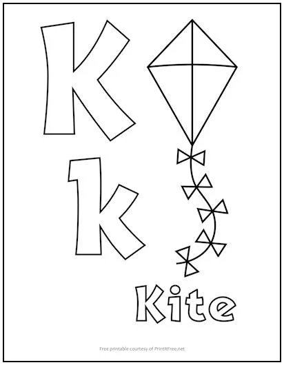 Letra K Para Colorear 47