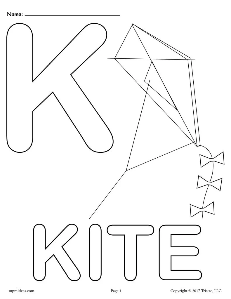 Letra K Para Colorear 48