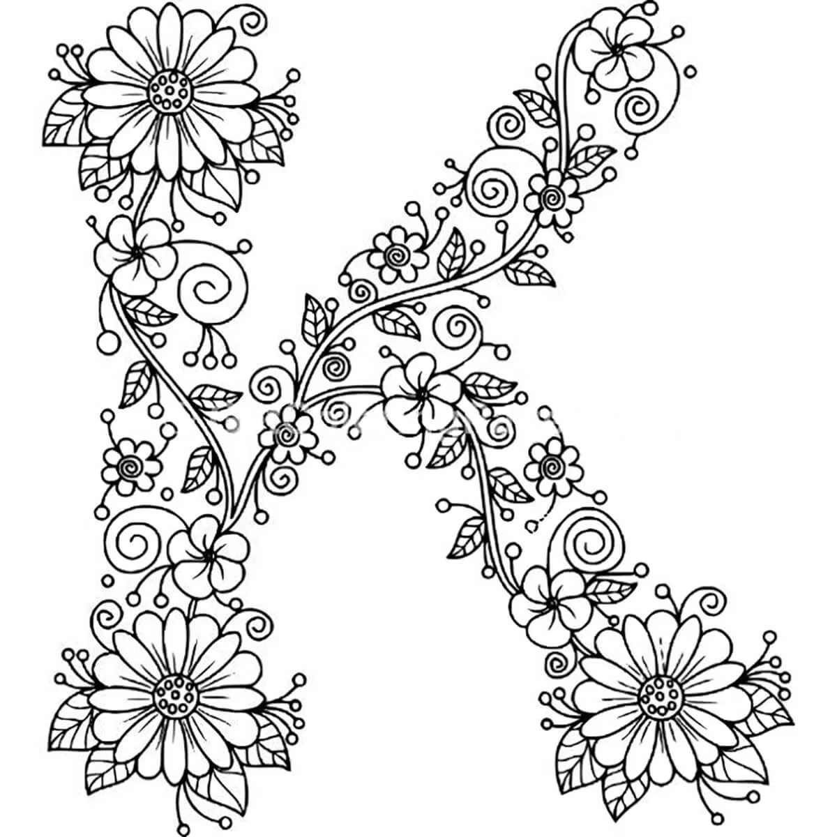 Letra K Para Colorear 52