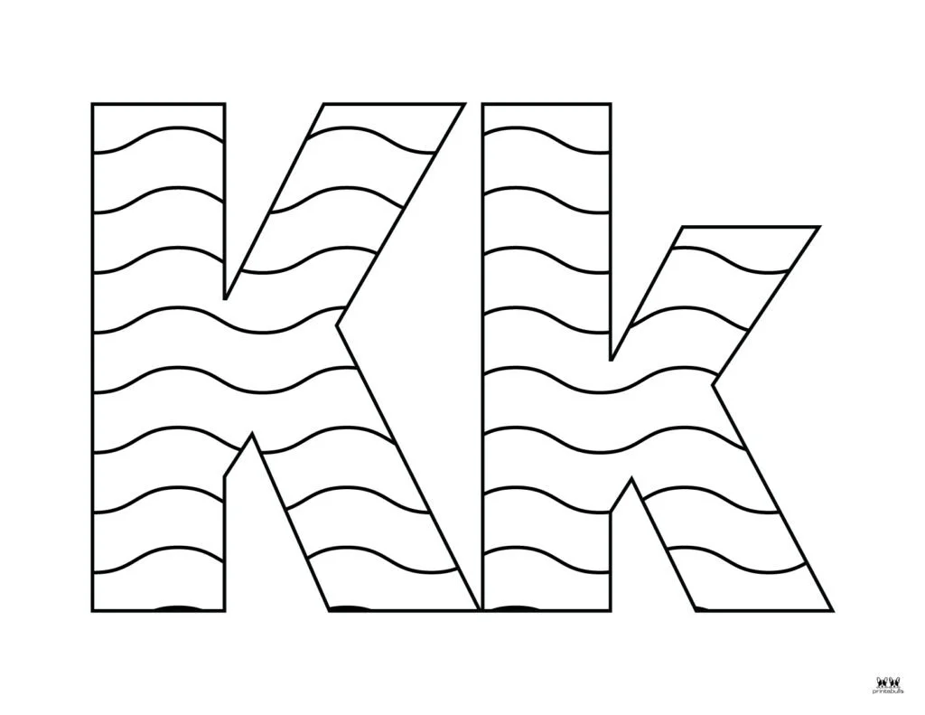 Letra K Para Colorear 53