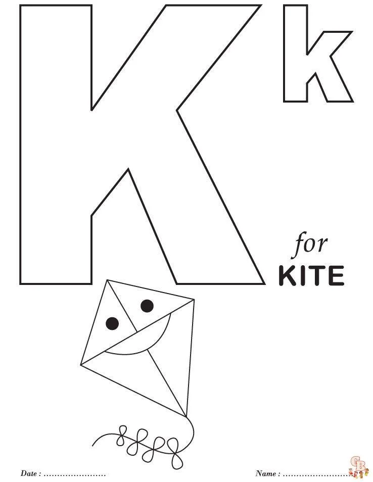 Letra K Para Colorear 57
