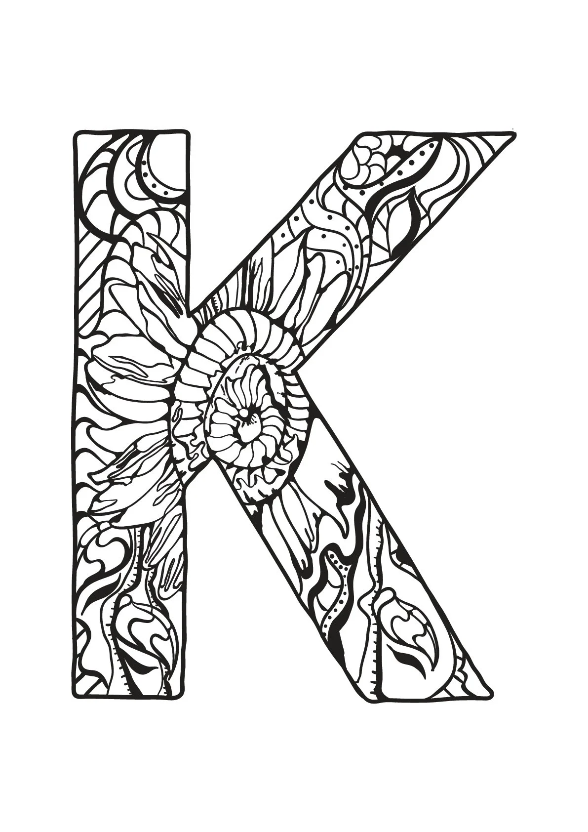 Letra K Para Colorear 62