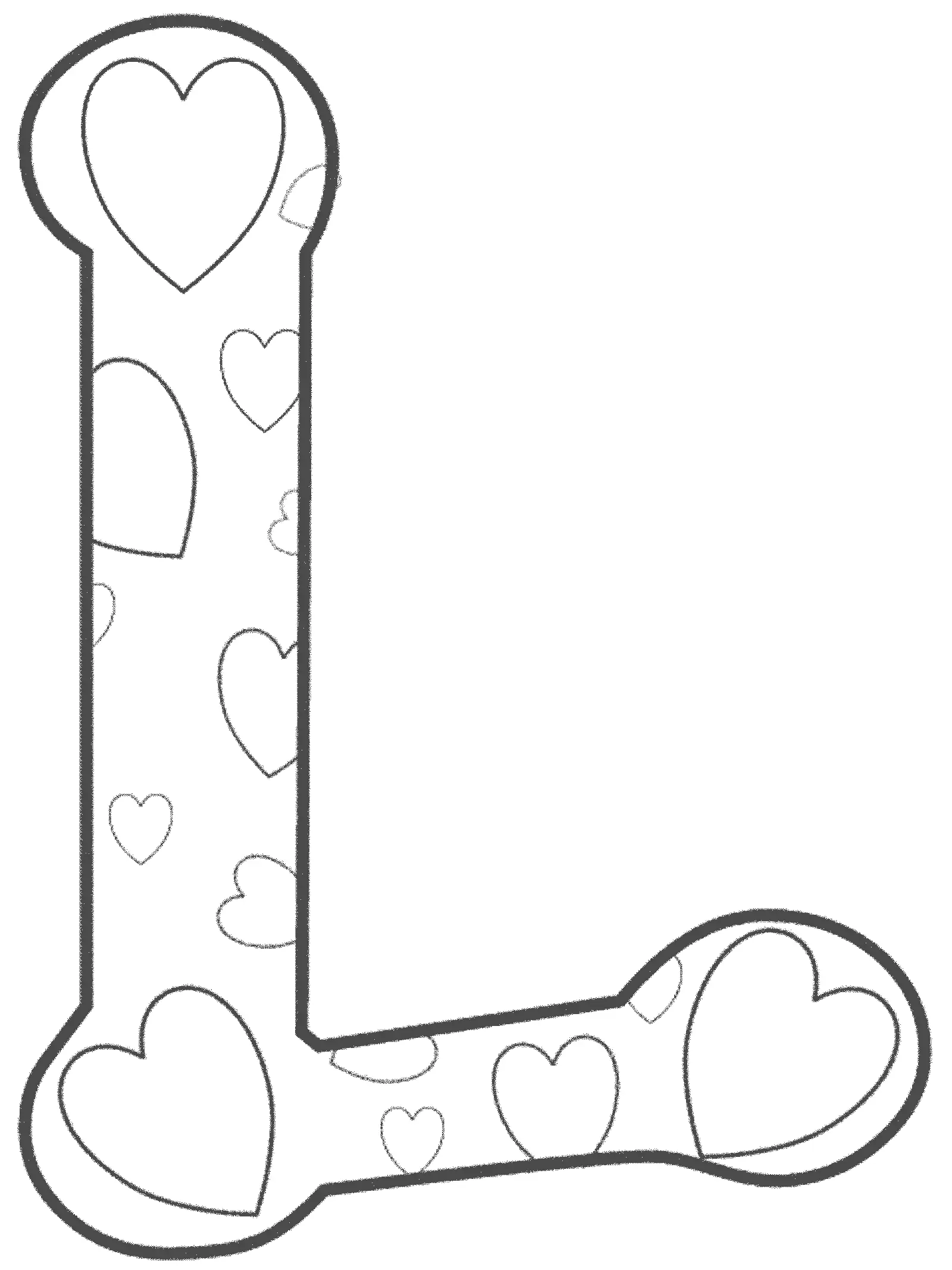 Desenhos de Letra L Para Colorir 34